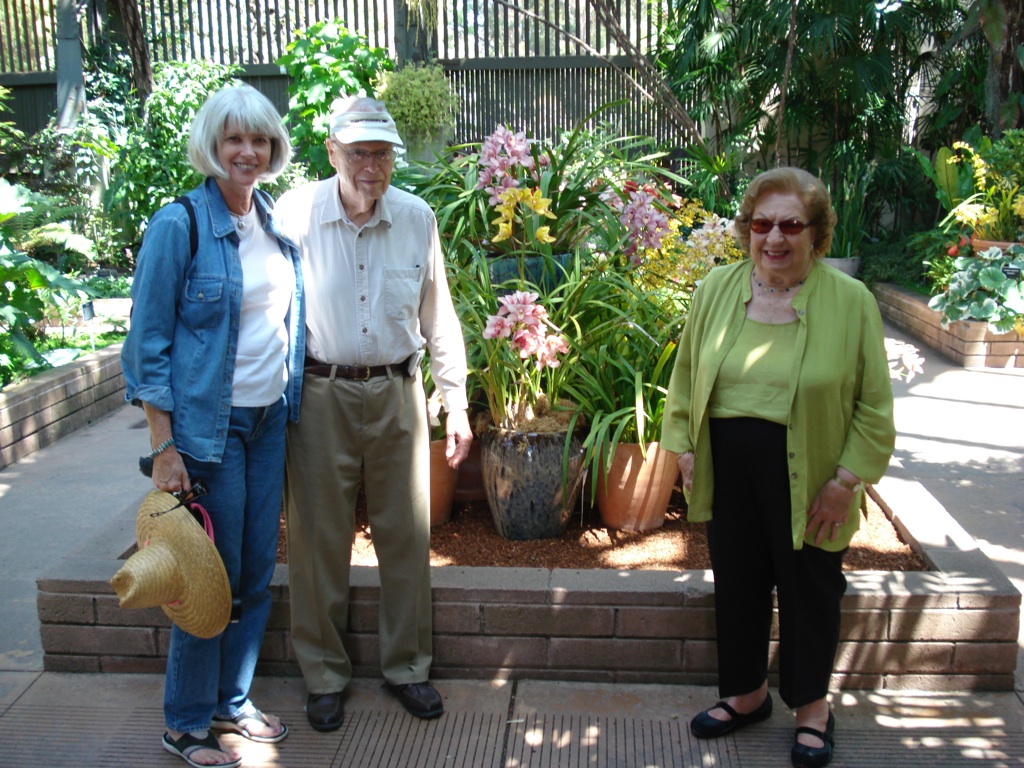 Carol, Mom, and Dad in Balboa Park