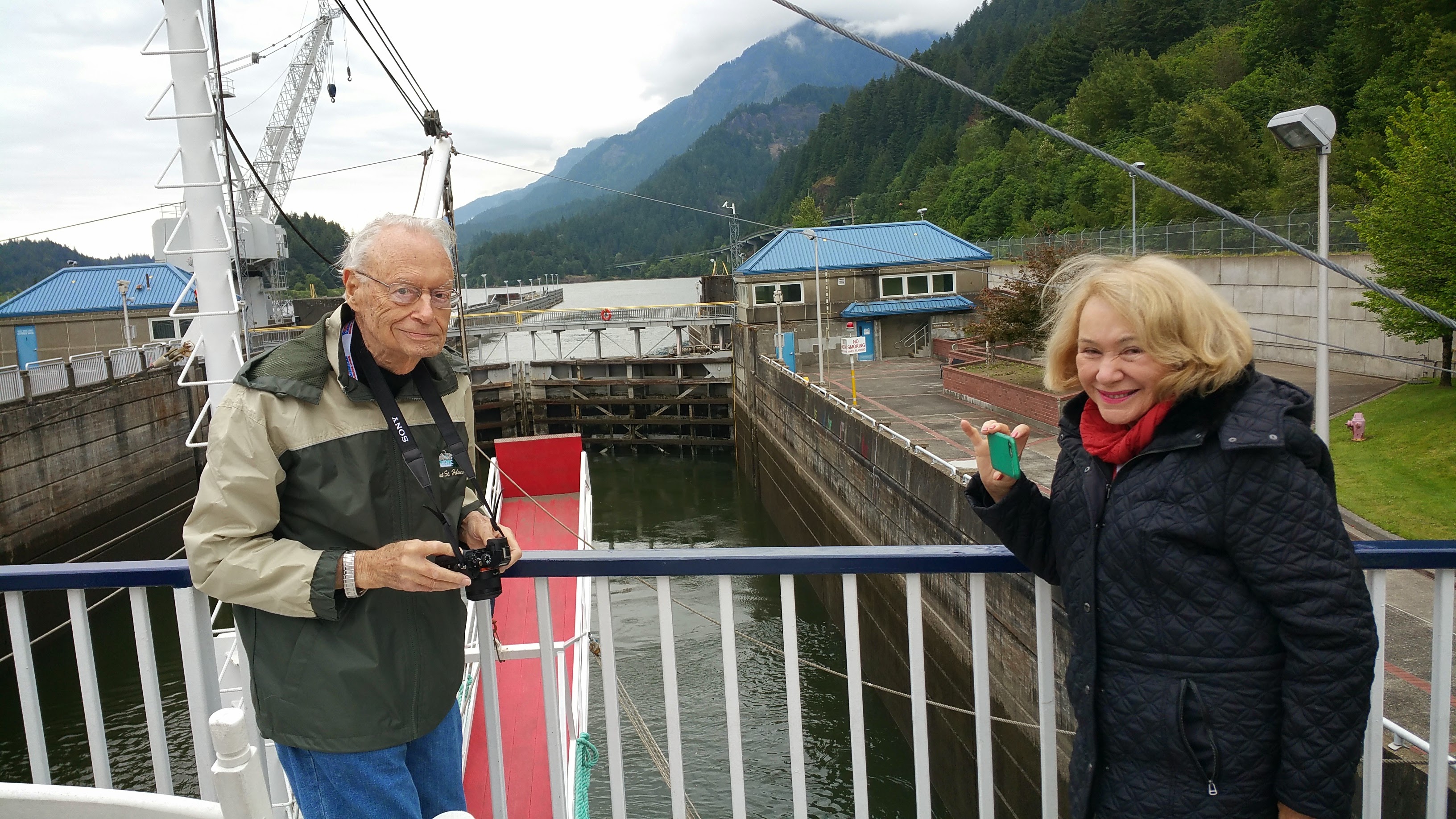 Dad and Faye were on a cruise on the Columbia River with Carol and I, and my brother Ron and sister in law Anita