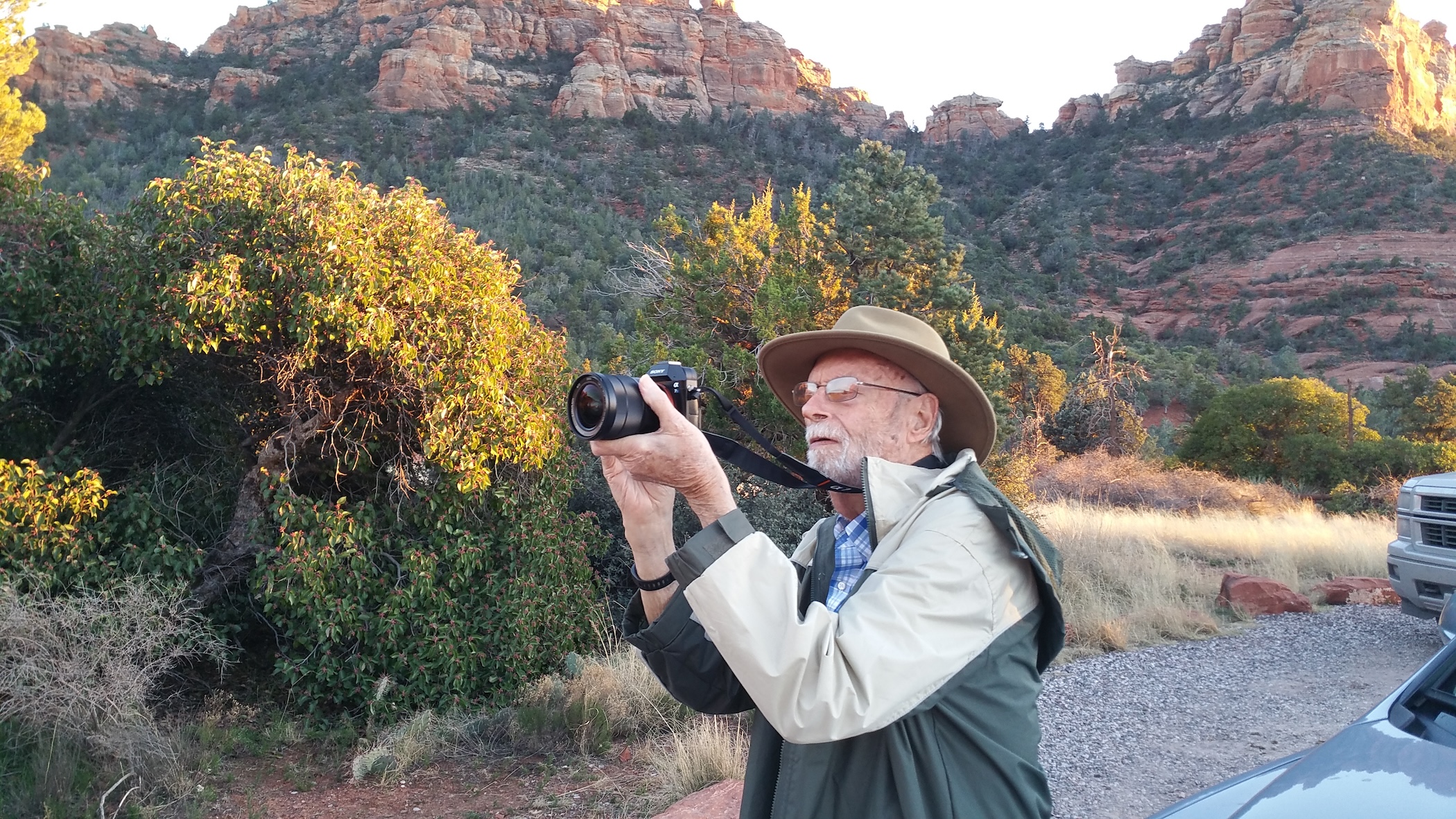 My Dad was visiting us in Sedona